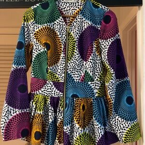 Shenbolen medium multi colored top. Cotton mix